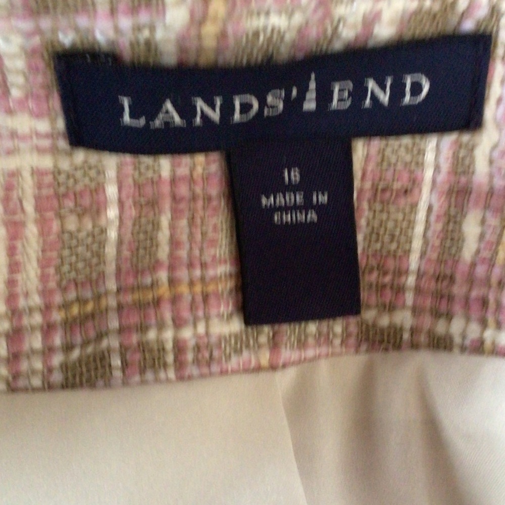 Lands’ End multi-pastel color Blazer, 16 - Picture 5 of 6
